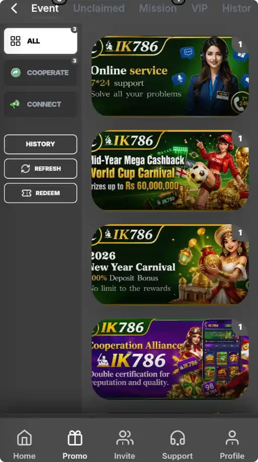 IK786 Bonus
