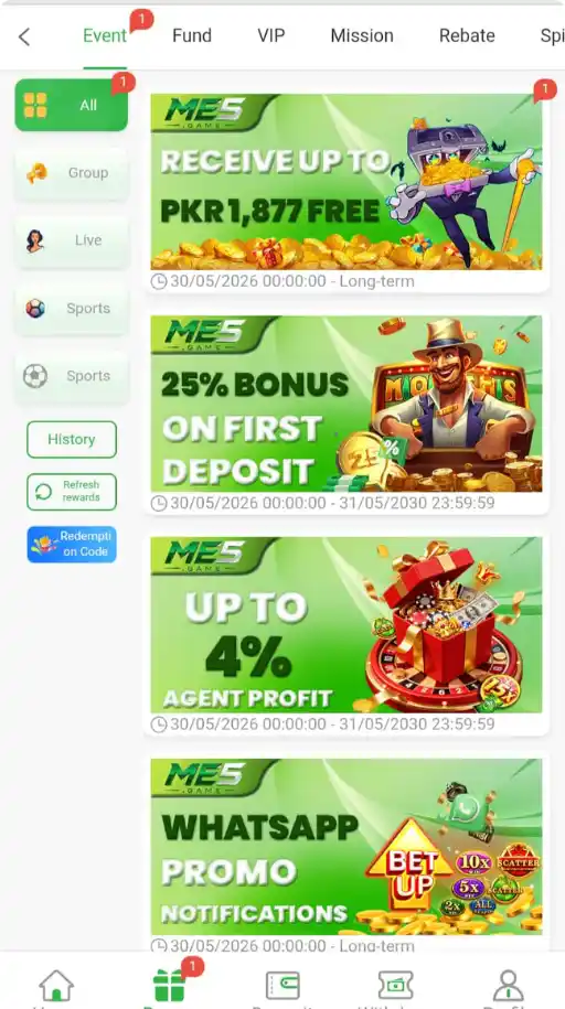 ME5 game bonus