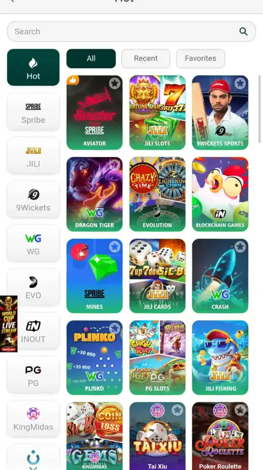 Seven Game available games