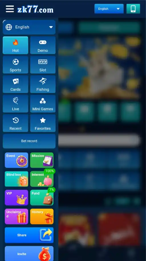 ZK777 Game Categories